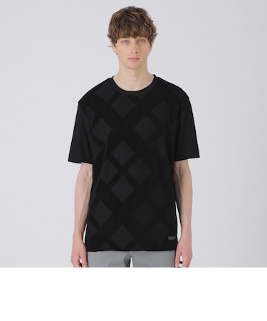 パイルシャドーチェックTシャツ