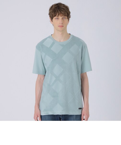 パイルシャドーチェックTシャツ