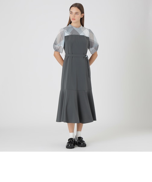 ストレッチツイルビスチェドレス