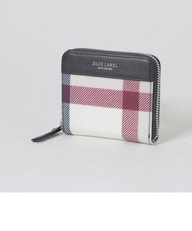 クレストブリッジチェックPVC二つ折り財布