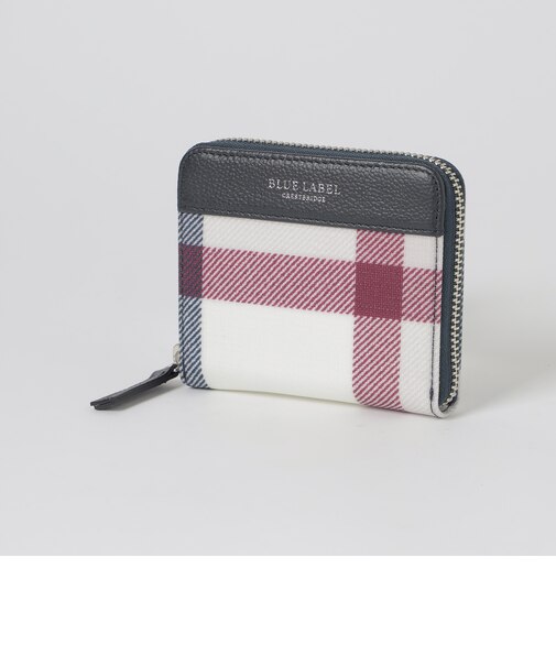 クレストブリッジチェックPVC二つ折り財布