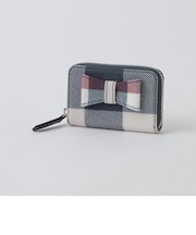 クレストブリッジチェックPVCリボンミニ財布