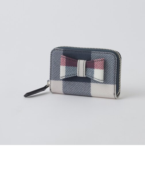 クレストブリッジチェックPVCリボンミニ財布