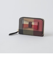クレストブリッジチェックPVCリボンミニ財布