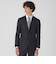 MIYUKIヘップバーングレーTOPシャドーヘリンボーンスーツ
