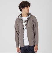 クレストブリッジチェックコンビバックパイルパーカー