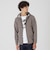 クレストブリッジチェックコンビバックパイルパーカー