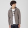 クレストブリッジチェックコンビバックパイルパーカー