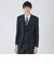 【一部店舗限定】Zegna ELECTAネイビーシャドーストライプスリーピーススーツ
