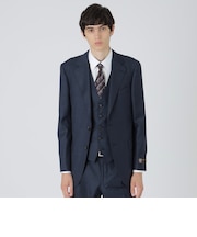 【一部店舗限定】TALLIA DI DELFINO マイクロマルチカラーネイビースリーピーススーツ