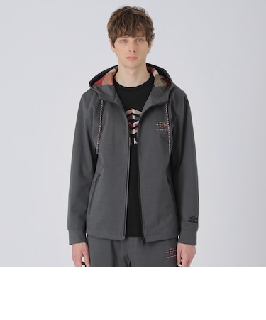 【WEB・一部店舗限定】【UMBRO】クレストブリッジチェックコンビトラックパーカー
