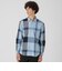 コットンリヨセルクレストブリッジチェックシャツ
