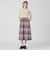 クレストブリッジチェックニットコンビドレス