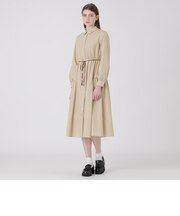 ギャザーシャツドレス