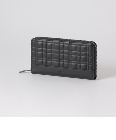 クレストブリッジチェックステッチラウンドジップウォレット