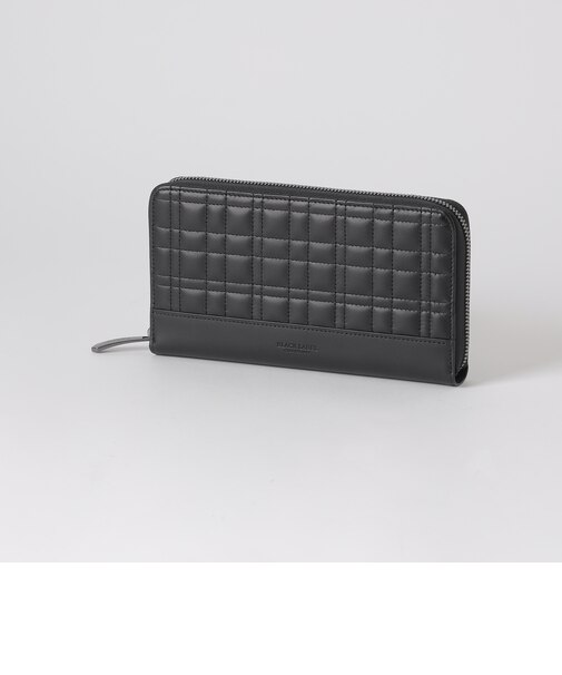 クレストブリッジチェックステッチラウンドジップウォレット