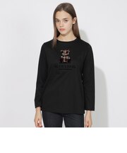 【EC・サテライト限定】ベアー刺繍ロングTシャツ
