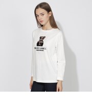【EC・サテライト限定】ベアー刺繍ロングTシャツ