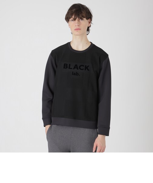 【BLACK lab.】シャドーチェックダブルニットスウェットシャツ