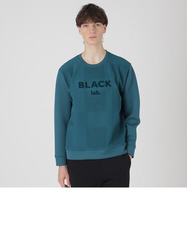 【BLACK lab.】シャドーチェックダブルニットスウェットシャツ