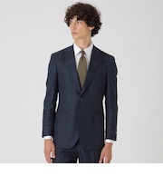 MIYUKIプルシャンブルーTOPシャドークレストブリッジチェックスーツ