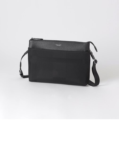 LIMONTAシャドークレストブリッジチェックビジネスショルダーバッグ
