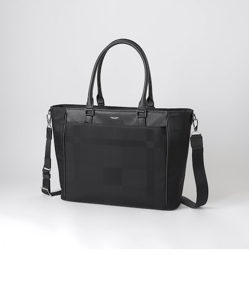 LIMONTAシャドークレストブリッジチェックビジネストート