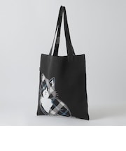 【WEB・一部店舗限定】クレストブリッジチェックキャットニットバッグ