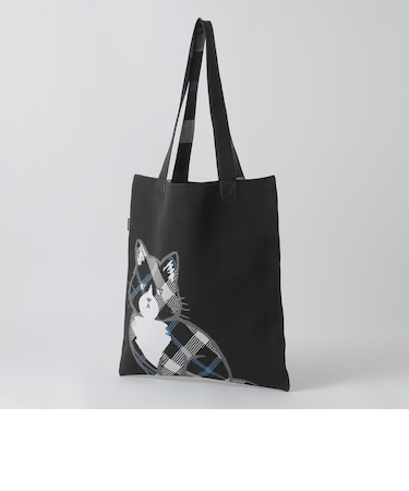 【WEB・一部店舗限定】クレストブリッジチェックキャットニットバッグ