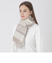 クレストブリッジチェックウォッシャブルカシミヤマフラー