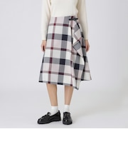 クレストブリッジチェックアシンメトリースカート