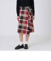 クレストブリッジチェックアシンメトリースカート