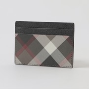 クレストブリッジチェックレザースマートカードホルダー