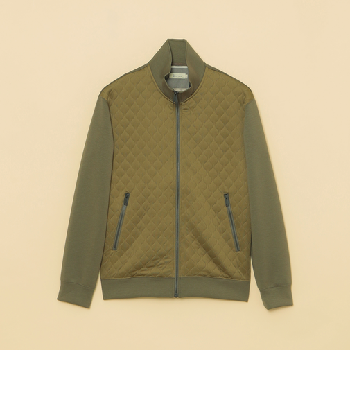 キルトジャージージップアップブルゾン
