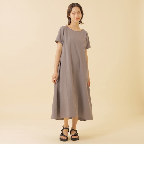 クレストブリッジチェックコードパイピングAラインワンピース