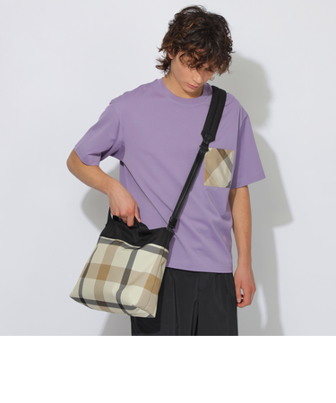 2WAYパーシャルチェックショルダーバッグ