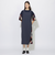サイドチェック切替タフタエプロンワンピース