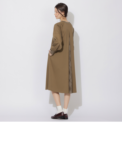 CB CRESTBRIDGE バックチェック切替ラグランポンチワンピース バックチェック切替ラグランポンチワンピース｜シービー・クレスト