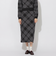 クレストブリッジチェックスボンディングニットスカート