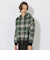 【WEB限定カラー有り】Ｗフェイスクレストブリッジチェックジップパーカー