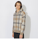 【WEB限定カラー有り】Ｗフェイスクレストブリッジチェックジップパーカー