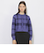 クレストブリッジチェックジャカードニットカーディガン