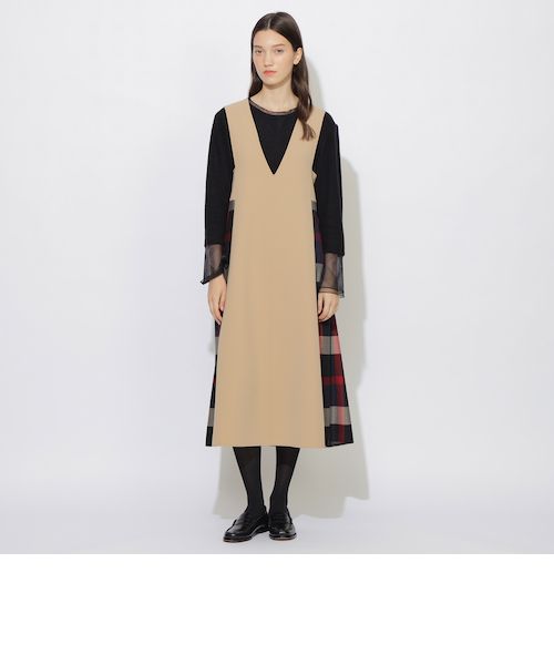 ☆完売品☆ クレストブリッジチェックダブルクロスジャンパースカート クレストブリッジチェックダブルクロスジャンパースカート