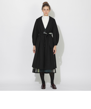 メルトンジャージーロングコート