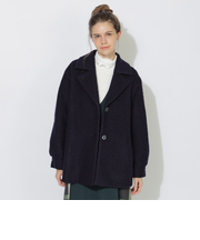 ウールパイルミドルコート