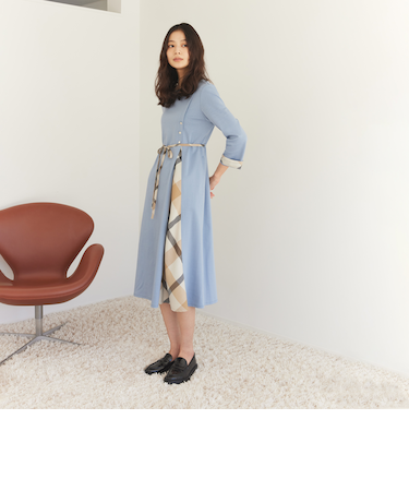 アシンメトリーチェック切替Meワンピース