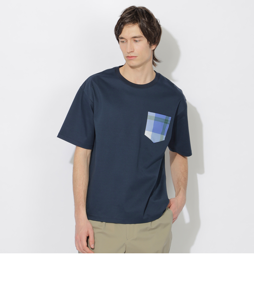 チェックポケットTシャツ