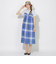 クレストブリッジチェックコンビワンピース
