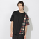 【一部WEB限定カラー】アシンメトリーチェックレイヤーTシャツ