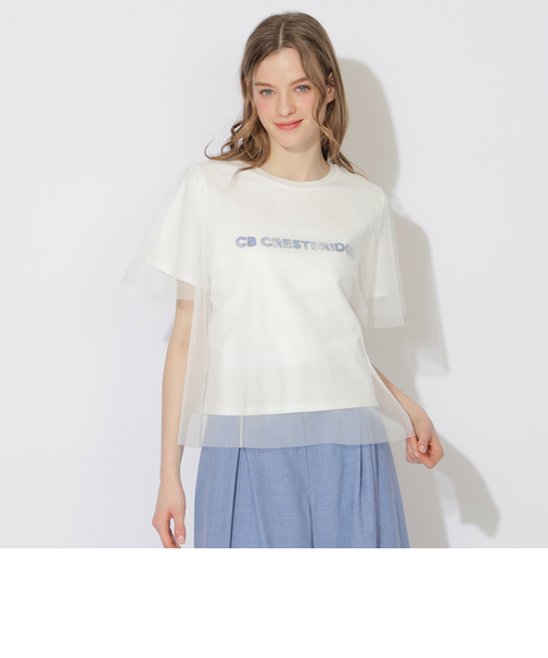 オーバーラップシアーロゴT